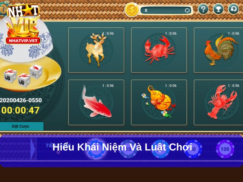 Khái niệm và luật chơi của Bầu cua tôm cá